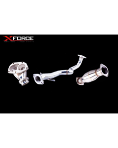 XForce Kit (outlet, downpipe, catalyst) 76mm for Mitsubishi EVO 7/8/9 (ES-EV8-KITB) buy in USA