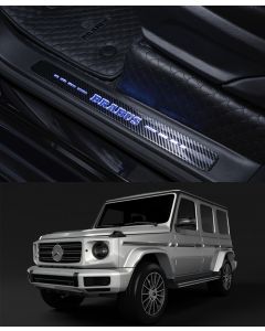 W463A W464 G500 G63 AMG G400 G Wagon G class Mercedes-Benz 2018+  Brabus CARBON FIBER Entrance mouldings LED Illuminated Door Sills Interior Trims buy in USA