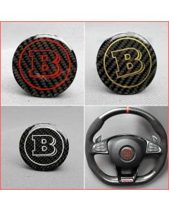 53 mm Mercedes-Benz C E G GLE GLK GL ML S class Brabus style steering wheel cap carbon fiber Badge Logo Emblem decal W463 W221 W205 W212 W166 buy in USA