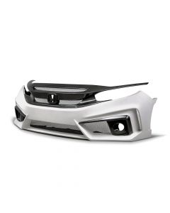 TT-STYLE FIBERGLASS / CARBON FIBER FRONT BUMPER FOR 2016-2021 HONDA CIVIC SEDAN* buy in USA