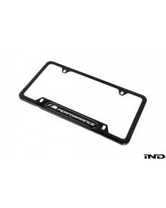 BMW M Performance Black Stainless Steel Plate Frame buy in USA