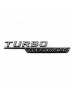 Mercedes-Benz Typkennzeichen "TURBO ELECTRIFIED" links, Plakette, schwarz, C-Klasse (S206, W206) buy in USA