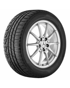 Mercedes-Benz Pirelli 5-Doppelspeichen-Winter-Komplettradsatz, 17 Zoll, titansilber, A-Klasse (176), B-Klasse (242/246), CLA (117) buy in USA