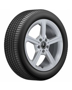 Mercedes-Benz Bridgestone 5-Speichen-Winter-Komplettradsatz, 17 Zoll, vanadiumsilber, A-Klasse (177), B-Klasse (247), CLA (118) buy in USA