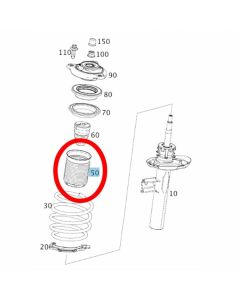 Mercedes-Benz Elastomermanschette links und rechts A-Klasse (W177), CLA-Klasse (C118, X118), EQA-Klasse (H243), GLA-Klasse (H247) buy in USA