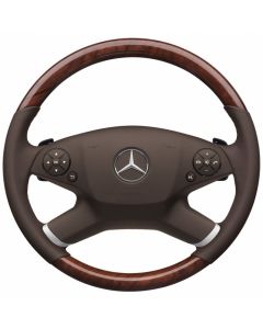 Mercedes-Benz Holz-Leder-Lenkrad mit LSP, mandelbeige, E-Klasse (S212/V212/W212) buy in USA