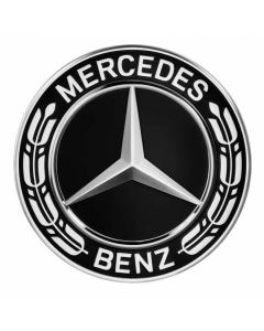 Mercedes-Benz Radnabenabdeckung Stern mit Lorbeerkranz schwarz, 1 Stück buy in USA