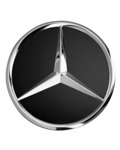 Mercedes-Benz Radnabenabdeckung, Stern erhaben, schwarz (66,8mm), 1 Stück buy in USA