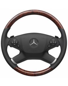 Mercedes-Benz Holz-Leder-Lenkrad mit LSP, schwarz, E-Klasse (S212/V212/W212) buy in USA