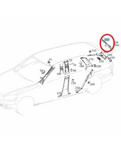 Mercedes-Benz Abdeckung Scharnier rechts C-Klasse (S204) buy in USA