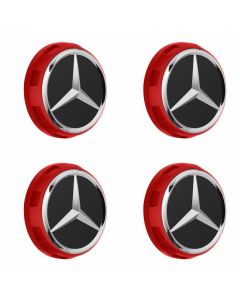 Mercedes-AMG Radnabenabdeckungen-Set, rot buy in USA