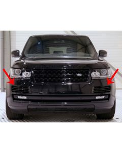 Range Rover L405 (2013 - 2017) - 'Black Design Pack' Front Bumper Grills Gloss Black (pair) buy in USA