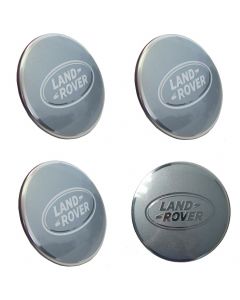 Range Rover - 'LAND ROVER' Silver & Chrome Alloy Wheel Center Caps (4pcs) buy in USA