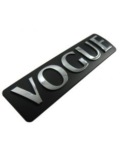 Range Rover Vogue L322 02+ - 2012 Style VOGUE Rear Badge (matt black & chrome) buy in USA