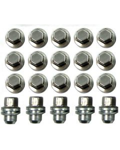 Land Rover Discovery (2017+) - Genuine Alloy Wheel Nut/Bolts (20 pcs) Silver buy in USA