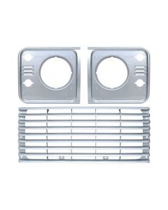 Land Rover Defender - OEM Grille & Headlamp Surround Set (Indus Silver) buy in USA