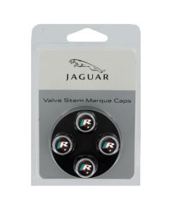 Jaguar F-Type 2013+ - 'R' Alloy Wheel Valve Dust Caps (set of 4) buy in USA