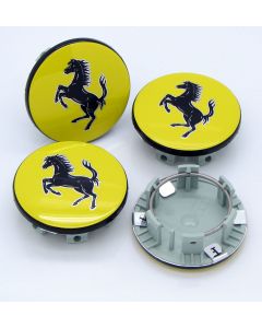 Genuine Ferrari Wheel Centre Cap Set - Yellow buy in USA