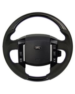 Range Rover Sport (05-09) - Black Piano Wood Steering Wheel (Perforated Leather) buy in USA