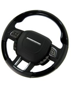 Range Rover Evoque - Black Piano Wood Steering Wheel (black) heated-paddle buy in USA