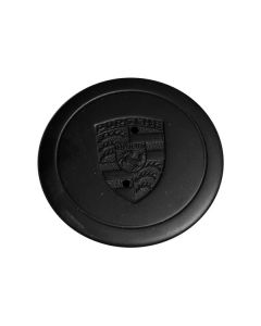 Porsche (up to 1989) - Wheel Centre Cap - Plain Crest black buy in USA