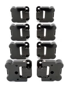 Land Rover Defender 110 - Billet Aluminium Exterior Front & Rear Door Hinges (set of 8) black buy in USA