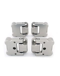 Land Rover Defender 90 - Billet Aluminium Exterior Front Door Hinges (set of 4) silver buy in USA