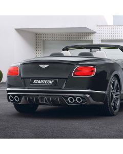 Bentley Continental GT/GTC 2012+ - STARTECH Carbon Fibre Rear Skirt Add-on Part (with polished exhausts) buy in USA