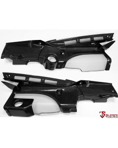 Audi R8 - Carbon Fibre Engine Bay Covers (left and right) cars with light in engine bay buy in USA