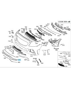 Original Mercedes-Benz Frontspoiler C63 Stoßstange Stossfänger Spoiler buy in USA