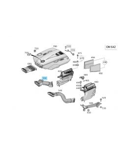 Original Mercedes-Benz ROHLUFTLEITUNG rechts OM642 OM 642 buy in USA