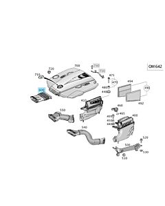 Original Mercedes-Benz LUFTKANAL PASSIVE BELUEFTUNG AN KALTLUFTANSAUGUNG OM642 OM 642 buy in USA