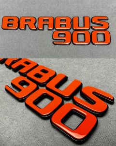 Tail Brabus 900 Badge in Orange color for Mercedes-Benz G Class W464/W463A/W463 buy in USA