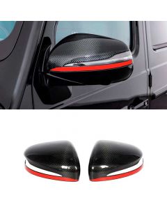 Carbon Fiber Mirror Covers with Red Stripe for Mercedes-Benz G-Class W463A W464 buy in USA