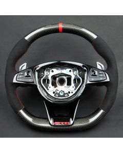 Mercedes-Benz Carbon Leather Steering Wheel for W222, W213, W205 GT AMG C S Class buy in USA