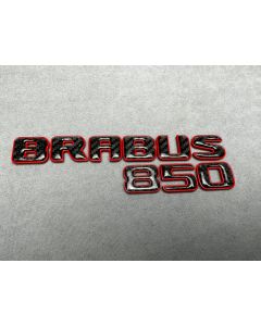 Brabus 850 Emblem Logo – Red Metal with Carbon Fiber for Mercedes-Benz W463A/W464 G-Class buy in USA