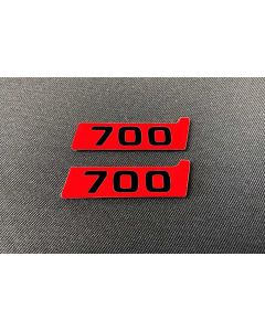 Metallic Brabus Biturbo 700 Red Fenders Emblem Logo Badges for Mercedes-Benz W463 G-Class buy in USA