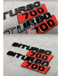 Brabus Biturbo 700 emblem on Mercedes fender buy in USA