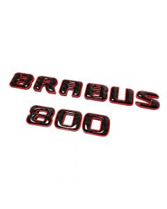 Brabus 800 Emblem Logo – Red Metallic with Carbon for Mercedes-Benz W463A/W464 G-Class buy in USA