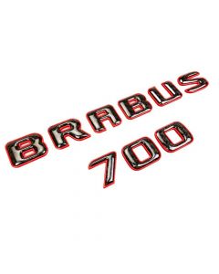 Brabus 700 Emblem Logo – Red Metallic with Carbon for Mercedes-Benz W463A/W464 G-Class buy in USA