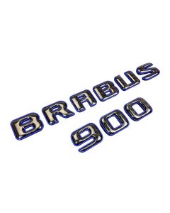 Brabus 900 Emblem Logo – Blue Metallic with Carbon for Mercedes-Benz W463A/W464 G-Class buy in USA