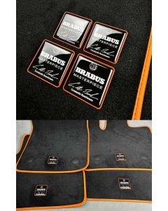 Brabus floor mats Masterpiece logos for Mercedes Benz vehicles buy in USA