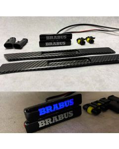 Carbon side body inserts with LED Brabus Emblem buy in USA