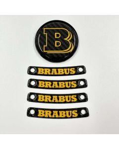 Brabus Yellow Badge Logo Emblem Set for Mercedes-Benz W463A/W464 G-Class buy in USA