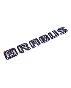 Brabus Emblem Logo – Blue Metallic with Carbon for Mercedes-Benz W463A W464 G-Class buy in USA