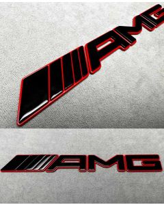 Tail AMG badges in black color with red trim for Mercedes Benz G Class buy in USA