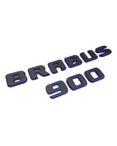 Metallic Brabus 900 Rocket Black Blue Emblems Badges Set for Mercedes-Benz G-Class W463A buy in USA