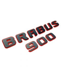 Metallic Emblems Badges – Brabus 900 Rocket Style for Mercedes-Benz G-Class W463A (Black/Red Set) buy in USA