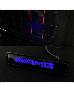 AMG Style Front Grille with Blue LED Illuminated Logo Badge Emblem for Mercedes-Benz G-Wagon G-Class W463A W464 buy in USA