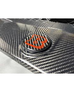 2-Piece Metal Carbon Brabus 53mm Emblem Badge for Mercedes-Benz G-Class W463/W463A Hood and Trunk buy in USA